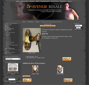 Example of product description page