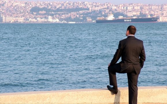 Business man developing a plan