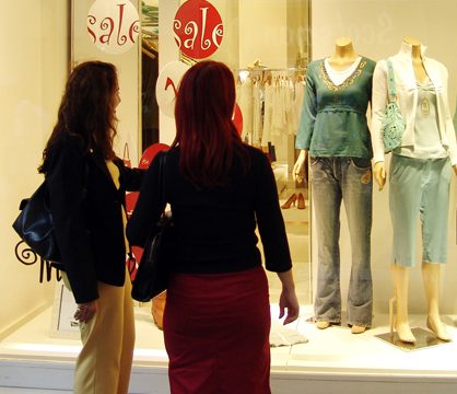 Sale at Clothing Store