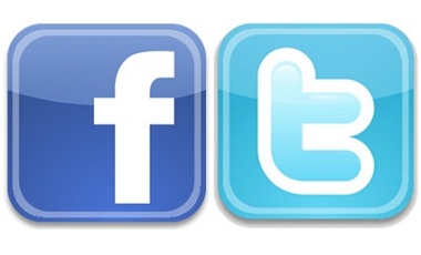 Twitter and Facebook