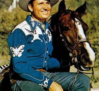 Gene Autry wearing a white hat