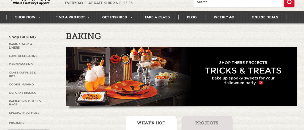 Example from Michaels.com