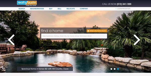 example real estate website