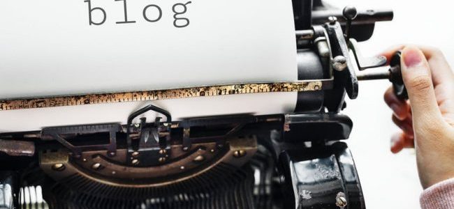 Blog typewriter