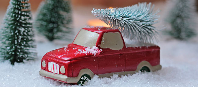 Miniature Truck with Tree