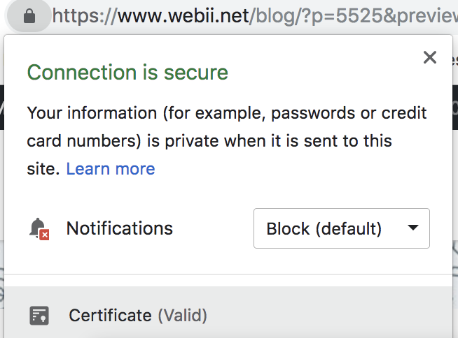 SSL valid