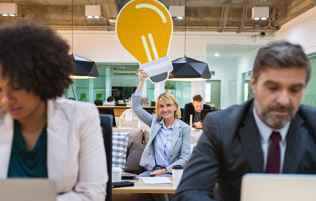 Woman with a Creative Idea