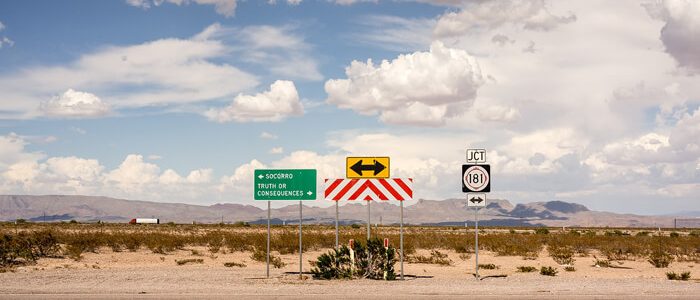 Road Signs Outside