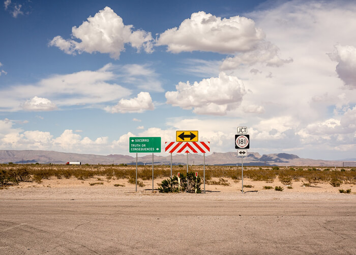 Road Signs Outside