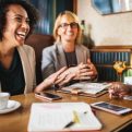 Business meeting interview