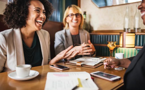 Business meeting interview