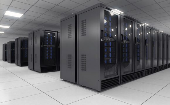 web hosting company server room