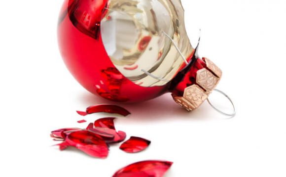 website holiday mistakes broken ornament concept