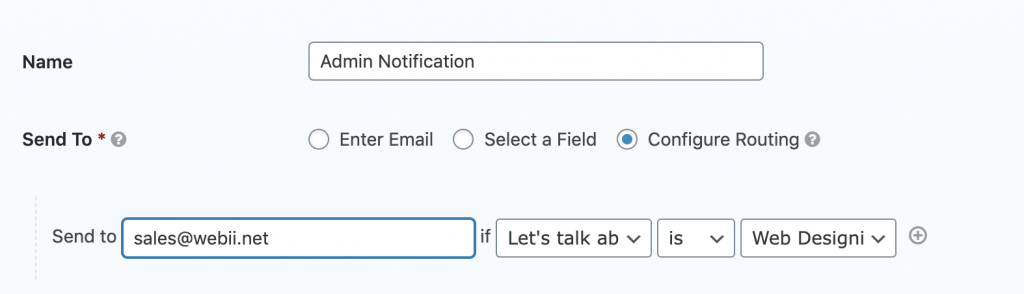 How to use Gravity Forms Multiple Recipients