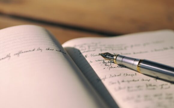 handwriting notes for a story