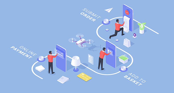 Ecommerce process flow and ecommerce development