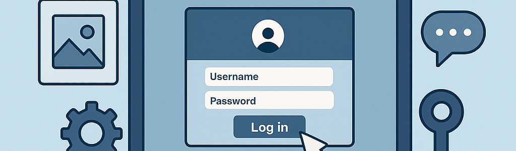 Login Page Design Theme Graphic AI Image