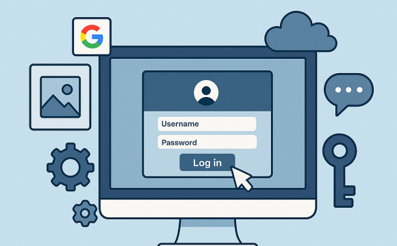 Login Page Design Theme Graphic AI Image