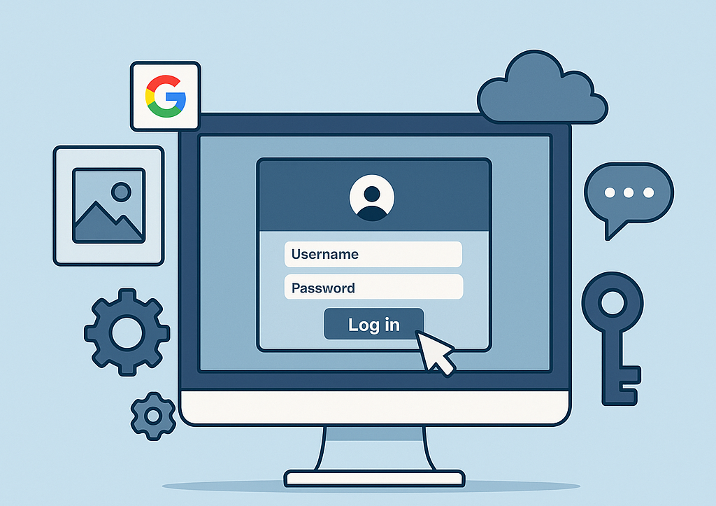Login Page Design Theme Graphic AI Image