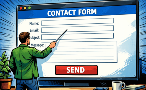 Contact Form Illustration Concept Website Forms