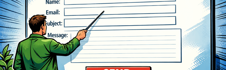 Contact Form Illustration Concept Website Forms