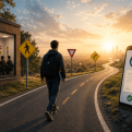 Concept illustration of the evolution of driving schools by WEBii