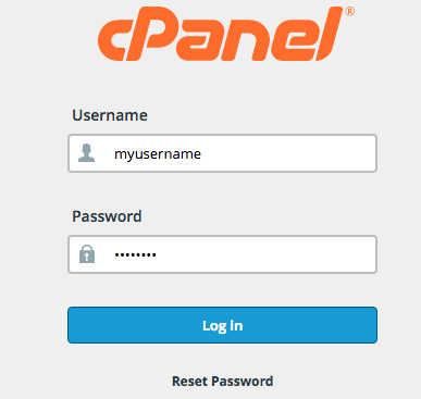 cpanel login picture