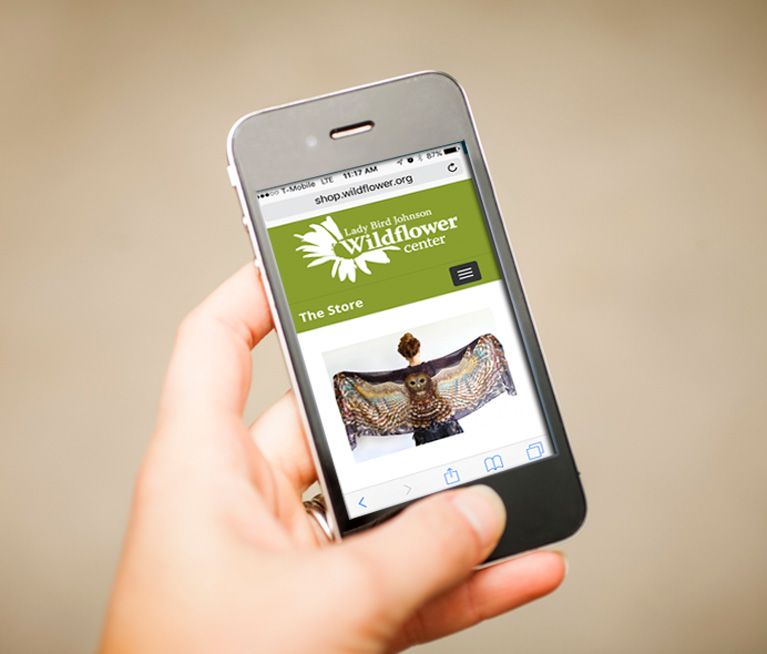 Wildflower center non profit ecommerce web design