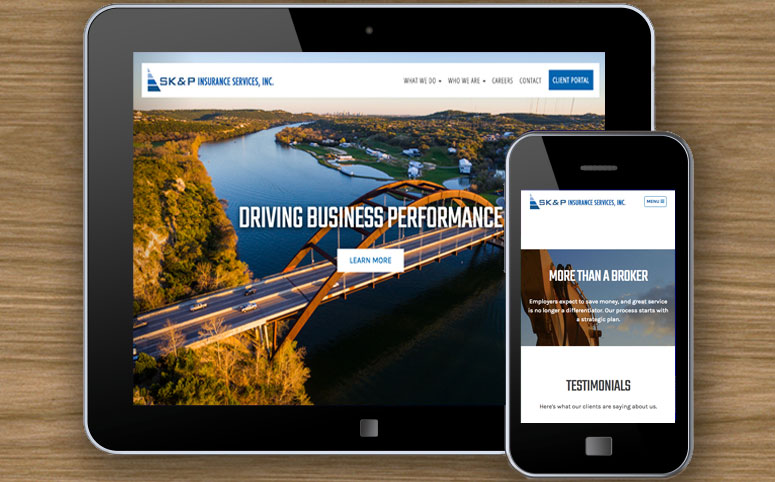 SKP commercial responsive web design