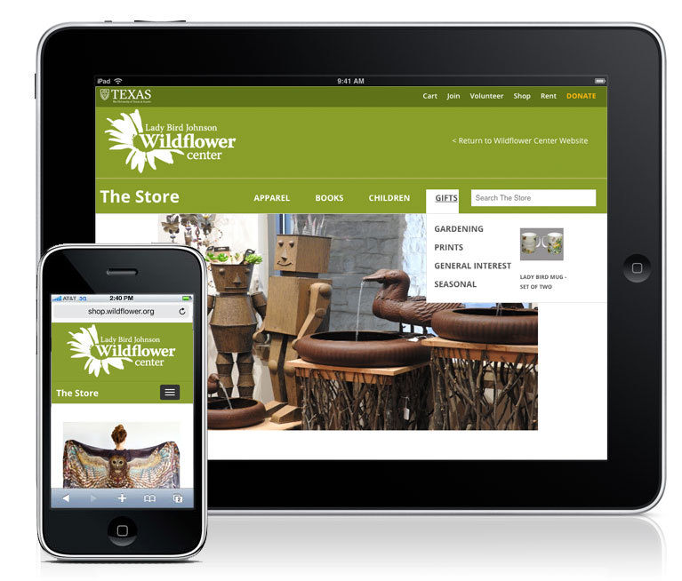 Case study Wildflower center ecommerce development