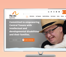 The Arc Austin chapter web design project by WEBii