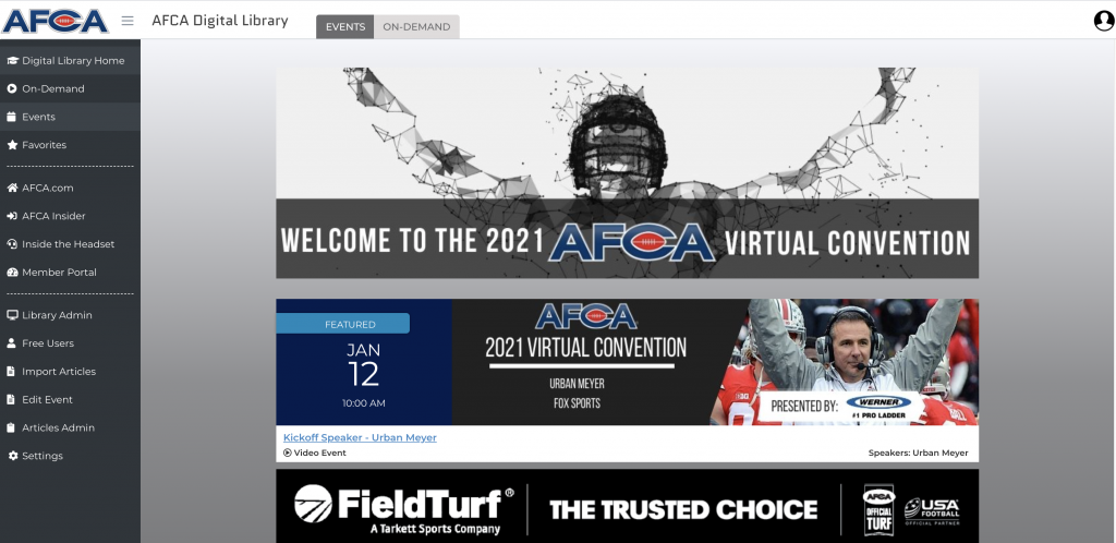 AFCA digital resource library web development