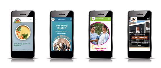 Mobile responsive web designs