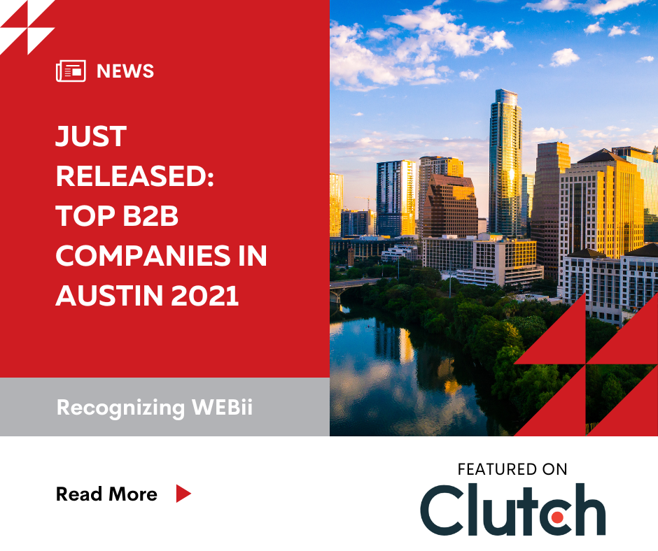 Top B2B Companies 2021 Clutch WEBii
