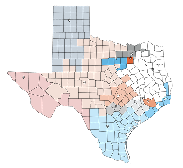 Texas Interactive Map from RYHT Project